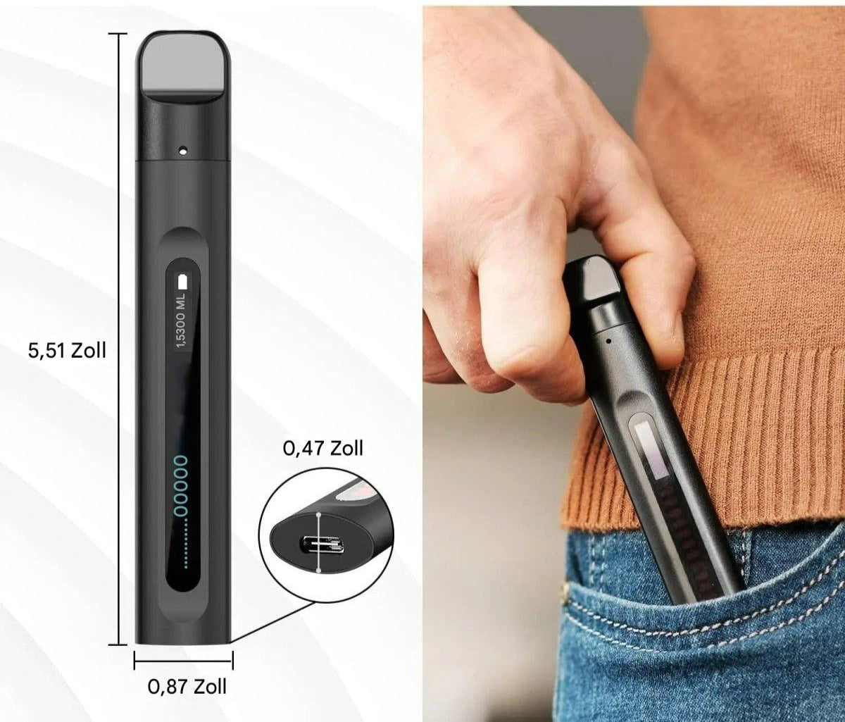 Smart Lung Strengthener – Bärbar andningsövningsapparat för andningshälsa MILA Sverige