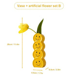 Leende Ansikten Keramisk Vas Set med Modern Design Carvallo