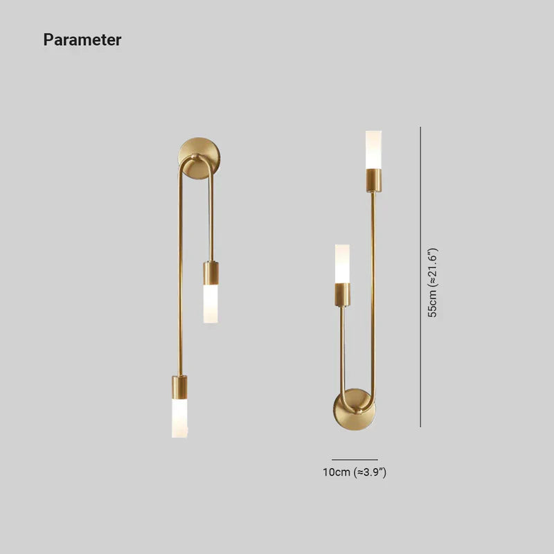 Vägglampa Guld LED Modern Sänglampa Carvallo