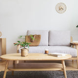 Moderna As-Bamboo Väggklocka Carvallo