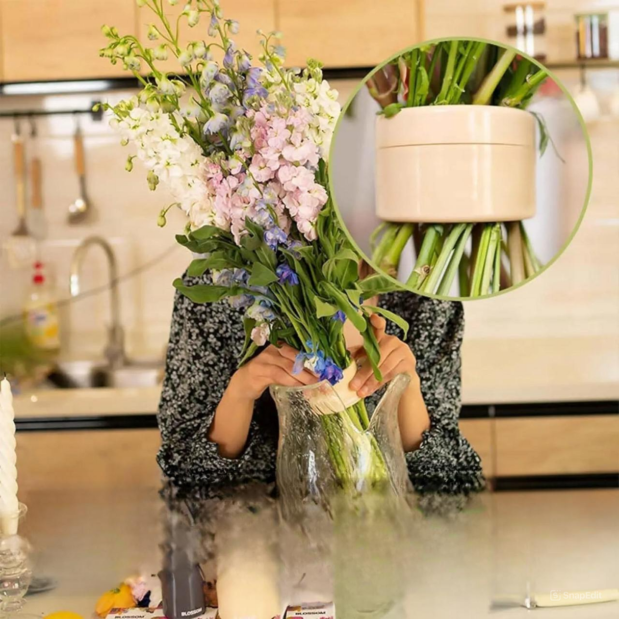 PetalPerfect - Transformativa hållare för vackra blomsterarrangemang Carvallo