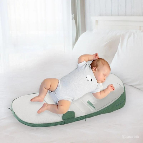 RoyaleGlow Baby Wedge Sido Sova Kudde Säng Reflux Anti Rulla Nyfödd Säng Carvallo