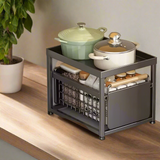 Royallure Utdragbar Köksskåp Förvaringsställ 1/2 Lager Utdragbar Organisator Carvallo