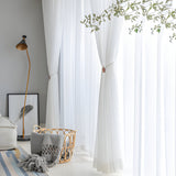 HikariVeil Gardiner - Japansk Stil Halvgenomskinliga Integritetsgardiner Carvallo