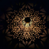 Solarträdgårdslampa med mönstrad ljuseffekt Carvallo