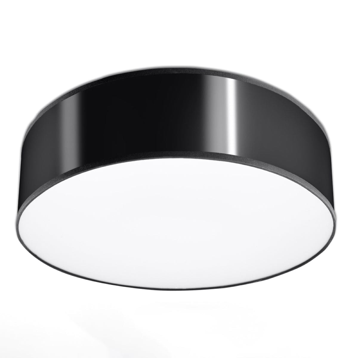 Arena Black Ceiling Lamp - 2x E27 LED - Modern PVC Design - 35x35x11 cm Carvallo