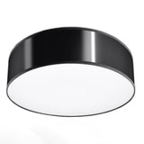 Arena Black Ceiling Lamp - 2x E27 LED - Modern PVC Design - 35x35x11 cm Carvallo