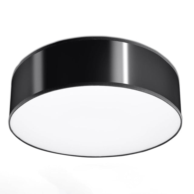 Arena Black Ceiling Lamp - 2x E27 LED - Modern PVC Design - 35x35x11 cm Carvallo