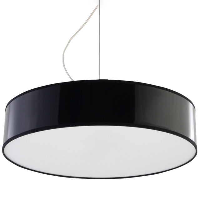 Arena Black Ceiling Lamp - 3x E27 LED - Modern PVC Design - 45x45x11 cm Carvallo