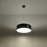Arena Black Ceiling Lamp - Modern PVC Design - E27 LED - 35x35x11 cm Carvallo