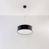 Arena Black Ceiling Lamp - Modern PVC Design - E27 LED - 35x35x11 cm Carvallo
