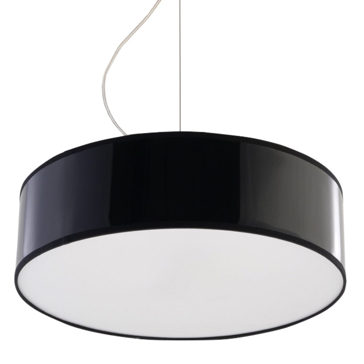 Arena Black Ceiling Lamp - Modern PVC Design - E27 LED - 35x35x11 cm Carvallo