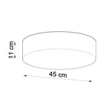 Arena Designer Taklampa - Svart - 3xE27 LED - Modern PVC Lampa Carvallo