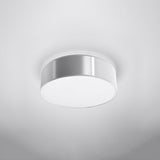 Arena Gray Ceiling Lamp - 2x E27 LED - Modern PVC Design - 35x35x11 cm Carvallo