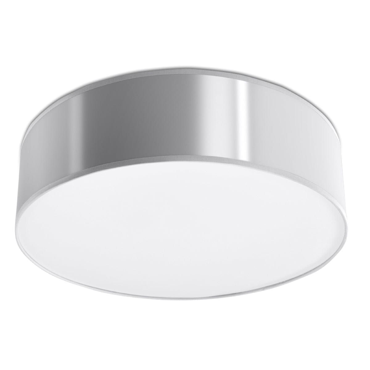 Arena Gray Ceiling Lamp - 2x E27 LED - Modern PVC Design - 35x35x11 cm Carvallo