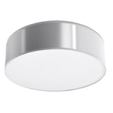 Arena Gray Ceiling Lamp - 2x E27 LED - Modern PVC Design - 35x35x11 cm Carvallo