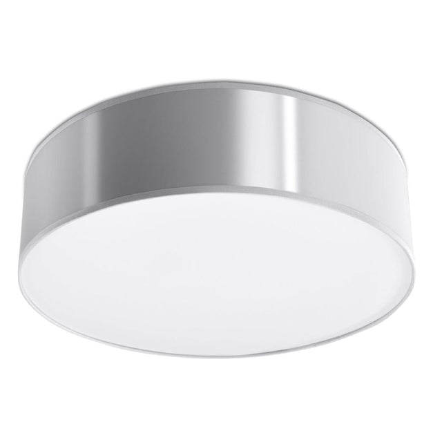 Arena Gray Ceiling Lamp - 2x E27 LED - Modern PVC Design - 35x35x11 cm Carvallo