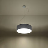 Arena Gray Taklampa - Modern PVC Design - E27 LED - 35x35x11 cm Carvallo
