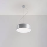 Arena Gray Taklampa - Modern PVC Design - E27 LED - 35x35x11 cm Carvallo