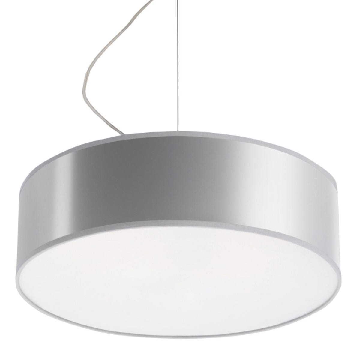 Arena Gray Taklampa - Modern PVC Design - E27 LED - 35x35x11 cm Carvallo