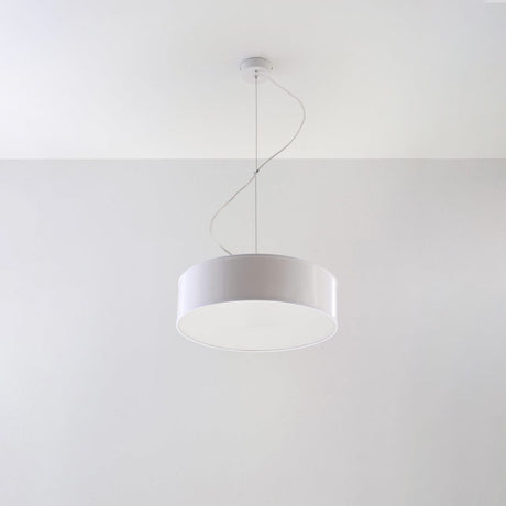 Arena Vit Taklampa - Modern PVC Design - E27 LED - 35x35x11 cm Carvallo