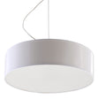 Arena Vit Taklampa - Modern PVC Design - E27 LED - 35x35x11 cm Carvallo