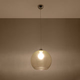 BALL Glaskronlampa - Minimalistisk Design - 8 Färgalternativ - E27 Lampa Kompatibel - Jämn Ljustillförsel Carvallo