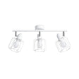 BELUCI 3 Vit Taklampa - Justerbar Loftstil Belysning - E27 Glödlampa Kompatibel - Minimalistisk Industriell Design Carvallo