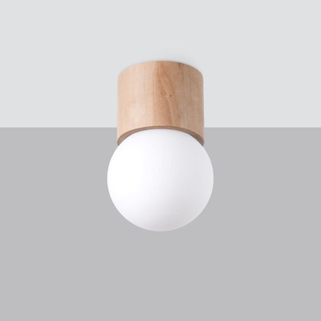 BOOMO - Taklampa - Skandinavisk Minimalistisk Design - Naturligt Trä - Varmt Ljus - Kompatibel med Flera Lampa Typer Carvallo