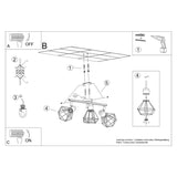 Taklamp Artemis 3 Svart - Modern Loft-Stil - Justerbar Ljusvinkel - Utbytbara Glödlampor - Hållbar Pulverlackerad Stål - Mångsidig 3-Punkts Belysning Carvallo