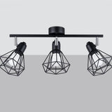 Taklamp Artemis 3 Svart - Modern Loft-Stil - Justerbar Ljusvinkel - Utbytbara Glödlampor - Hållbar Pulverlackerad Stål - Mångsidig 3-Punkts Belysning Carvallo