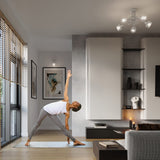 Taklampa Beluci 2 Vit - Loftstil - Justerbar Ljusvinkel - Hållbar Stålbyggnad - Minimalistisk Industriell Design - Utbytbara E27 Glödlampor Carvallo