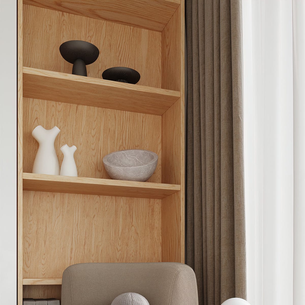 Taklampa Boomo 12 - Skandinavisk Minimalism - Design i Naturligt Trä - Varm Diffuserad Ljus - Finns i Flera Varianter - Polsk Hantverk Carvallo