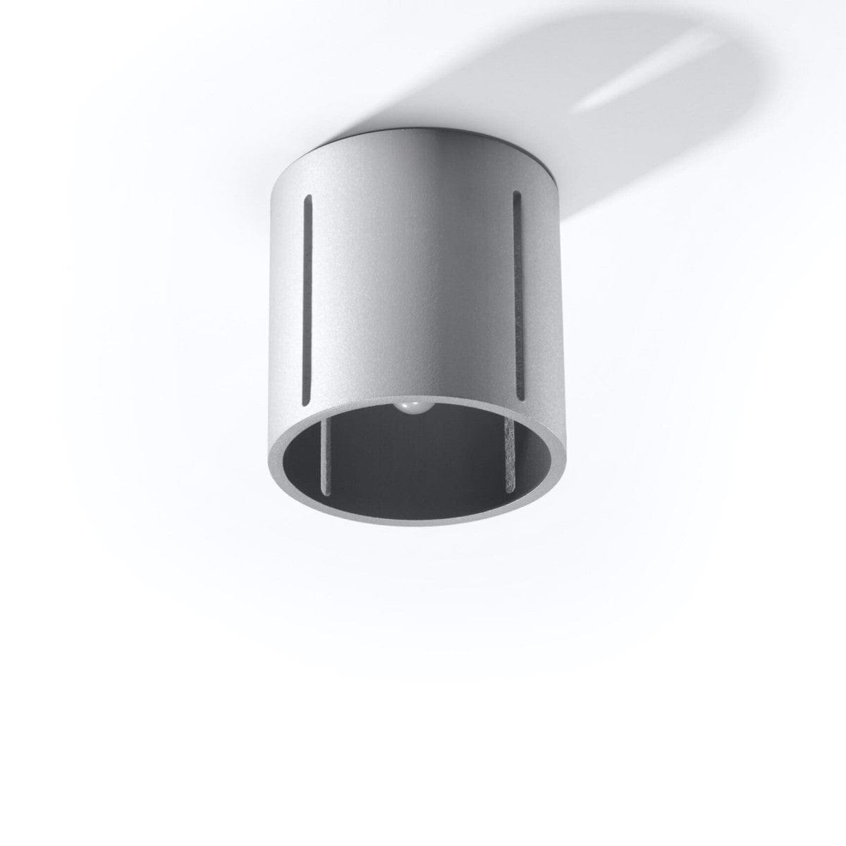 Taklampa Inez Grå - Modern Perforerad Taklampa - Aluminium - Utbytbara G9-lampor - Elegant Grå Finish - Futuristisk Ljuseffekt Carvallo