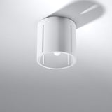 Taklampa Inez Vit - Modern Perforerad Taklampa - Aluminium - Utbytbara G9-lampor - Elegant Vit Finish - Futuristisk Belysningseffekt Carvallo