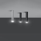 Taklampa Lagos 30 Vit - Modern Vit Taklampa - Pulverlackerad Stål - Utbytbara GU10 Ljuskällor - Elegant Cylindrisk Design Carvallo