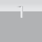 Taklampa Lagos 30 Vit - Modern Vit Taklampa - Pulverlackerad Stål - Utbytbara GU10 Ljuskällor - Elegant Cylindrisk Design Carvallo