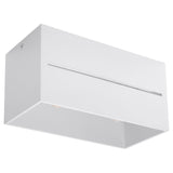 Taklampa Lobo 2 Vit - Modern vit taklampa med perforering - Aluminium material - Utbytbara G9-lampor - Futuristisk design Carvallo