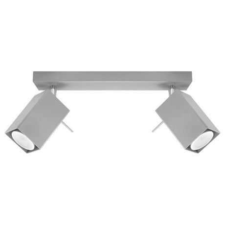 Taklampa Merida 2 Grå - Modern Justerbar Spot Taklampa - Flyttbara Skärmar - Hållbar Stål - Kompatibel med GU10 Lampor Carvallo