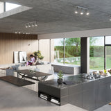 Taklamp Merida 3 Grå - Modern Justerbar Spottaklampa - Rörliga Skärmar - Hållbar Stål - Kompatibel med GU10 Ljuskällor Carvallo