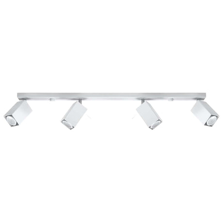 Taklampa Merida 4 L Vit - Modern Spot Taklampa - 4 Justerbara Skärmar - Hållbar Stål Design - GU10 Ljuskälla Kompatibel Carvallo