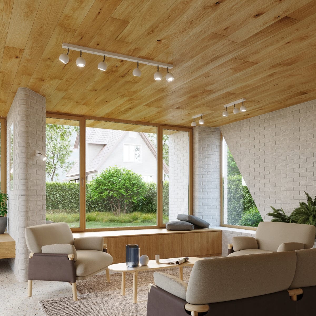 Taklampa Oculare 4 Vit - Modern Spot Taklampa - Justerbar Riktad Belysning Carvallo