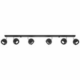 Taklamp Oculare 6 L Svart - Modern Spot Taklampa - Justerbar Multidirektionell Belysning Carvallo