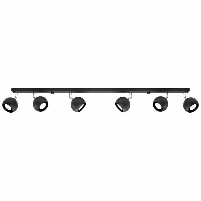 Taklamp Oculare 6 L Svart - Modern Spot Taklampa - Justerbar Multidirektionell Belysning Carvallo