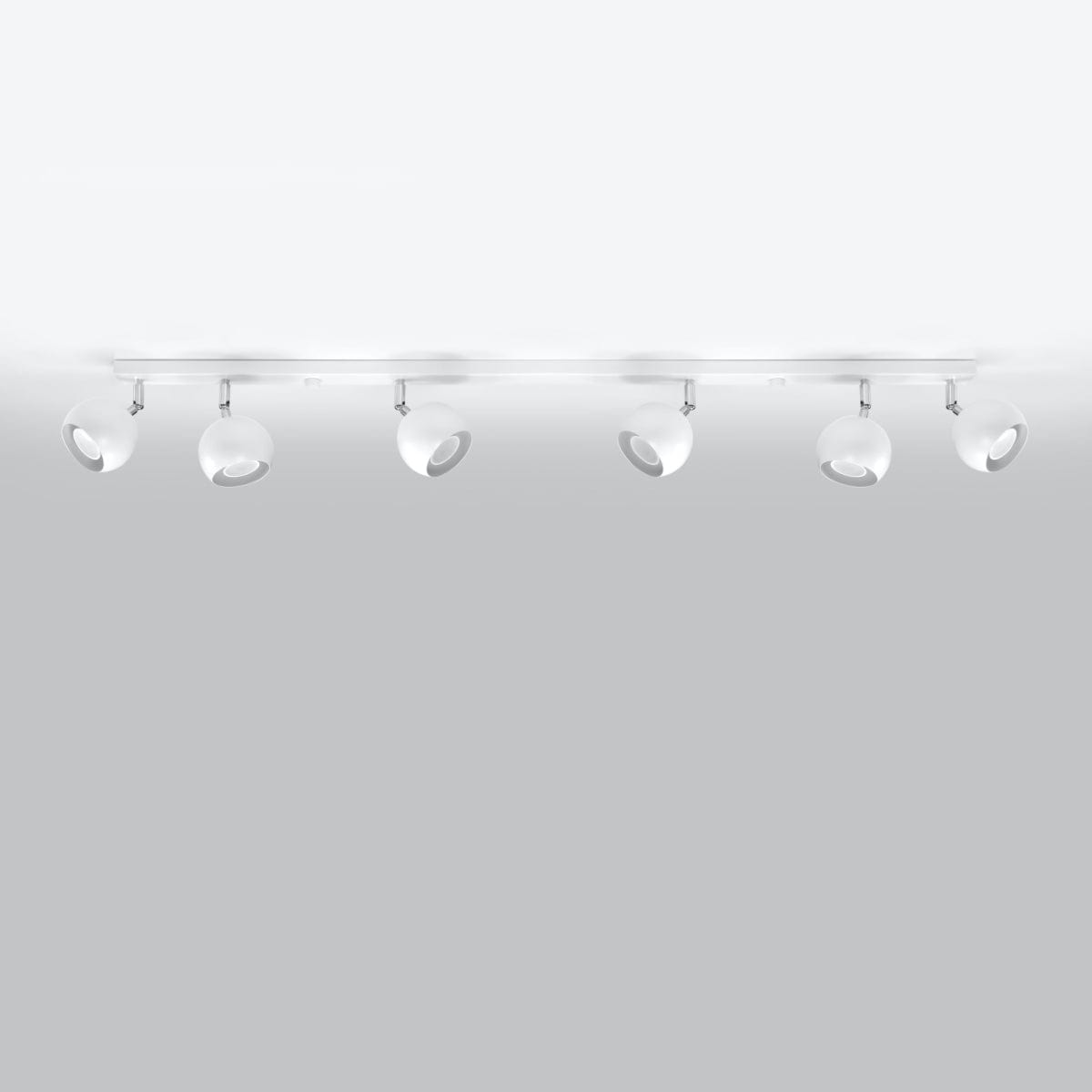 Taklampa Oculare 6 L Vit - Modern Spot Taklampa - Multi-Direktionell Justerbar Belysning Carvallo