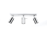 Taklampa Ring 3 Krom - 3-Skärmad Takbelysningsarmatur - Justerbara Armar - Hållbar Stål - Utbytbara GU10 Glödlampor - Flexibel Belysning Carvallo