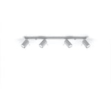 Taklampa Ring 4 L Grå - 4-Skärmad Justerbar Lampa - Lätt Installation - Hållbar Stål - Utbytbara GU10 Glödlampor Carvallo