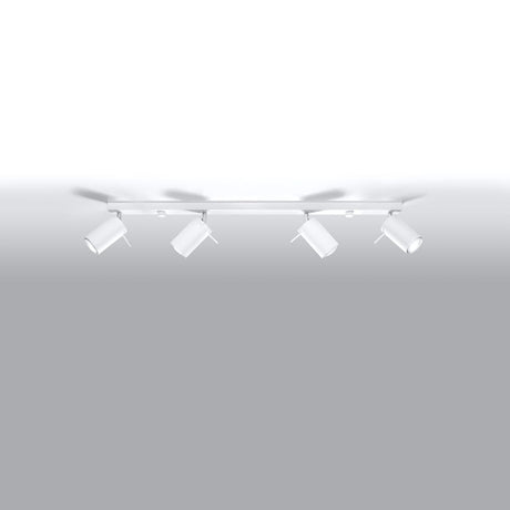 Taklampa Ring 4 L Vit - 4-Skugga Justerbar Belysning - Lätt Installation - Hållbar Stål - Utbytbara GU10 Lampor Carvallo