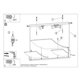 Celia - Taklampa - Vit Glas - Elegant Design - Tidlös Stil - E27 Lampa Kompatibel - Enkel Ytmontering Installation Carvallo