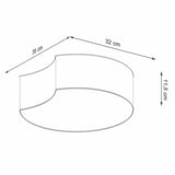 Circle - Taklampa - Vit - Modern LED Taklampa - Minimalistisk Design - Hög CRI Belysning - Energieffektiv - Lätt att Rengöra - 5-års Garanti Carvallo